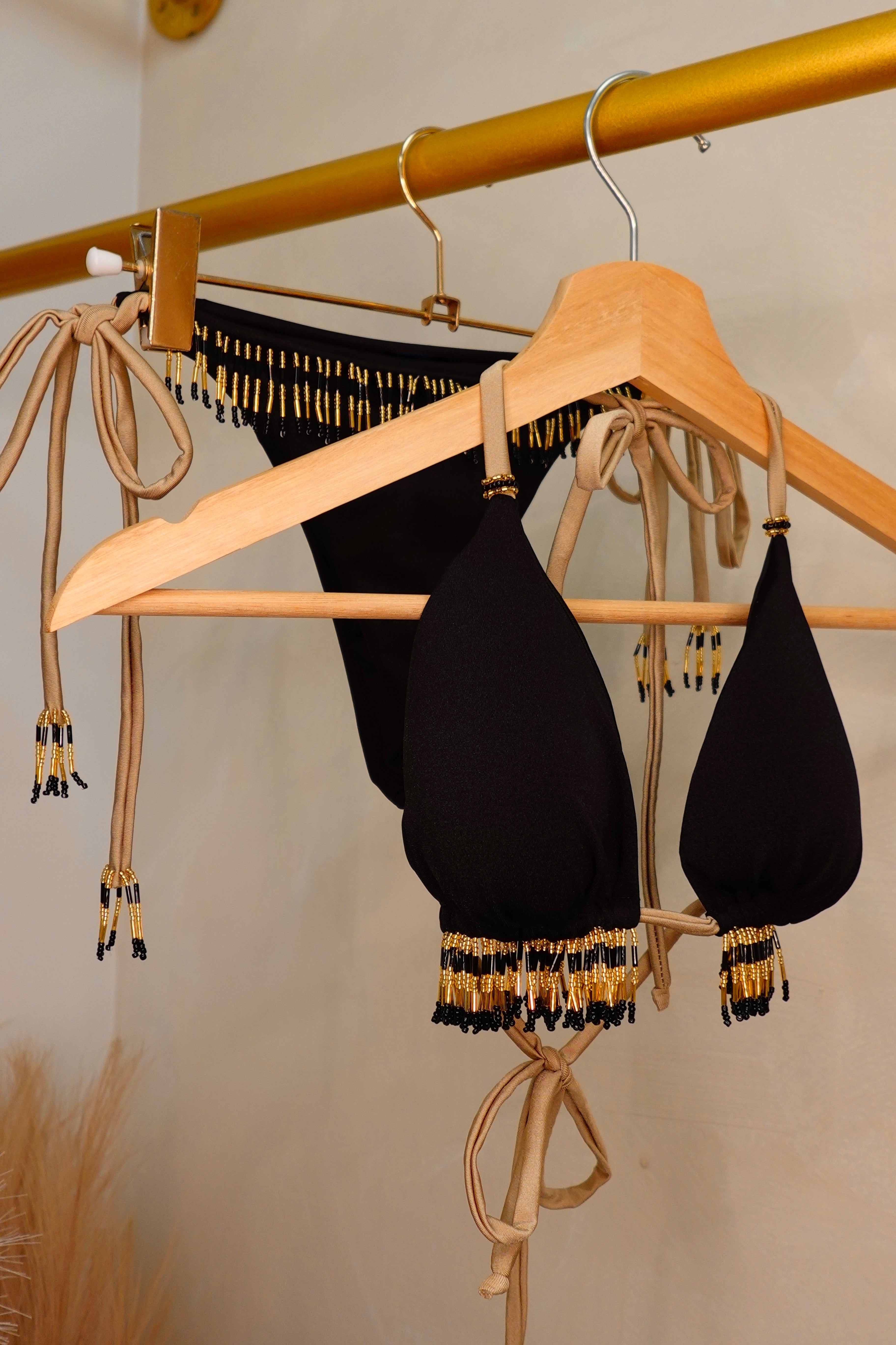Golden Girl Bikini | BLACK