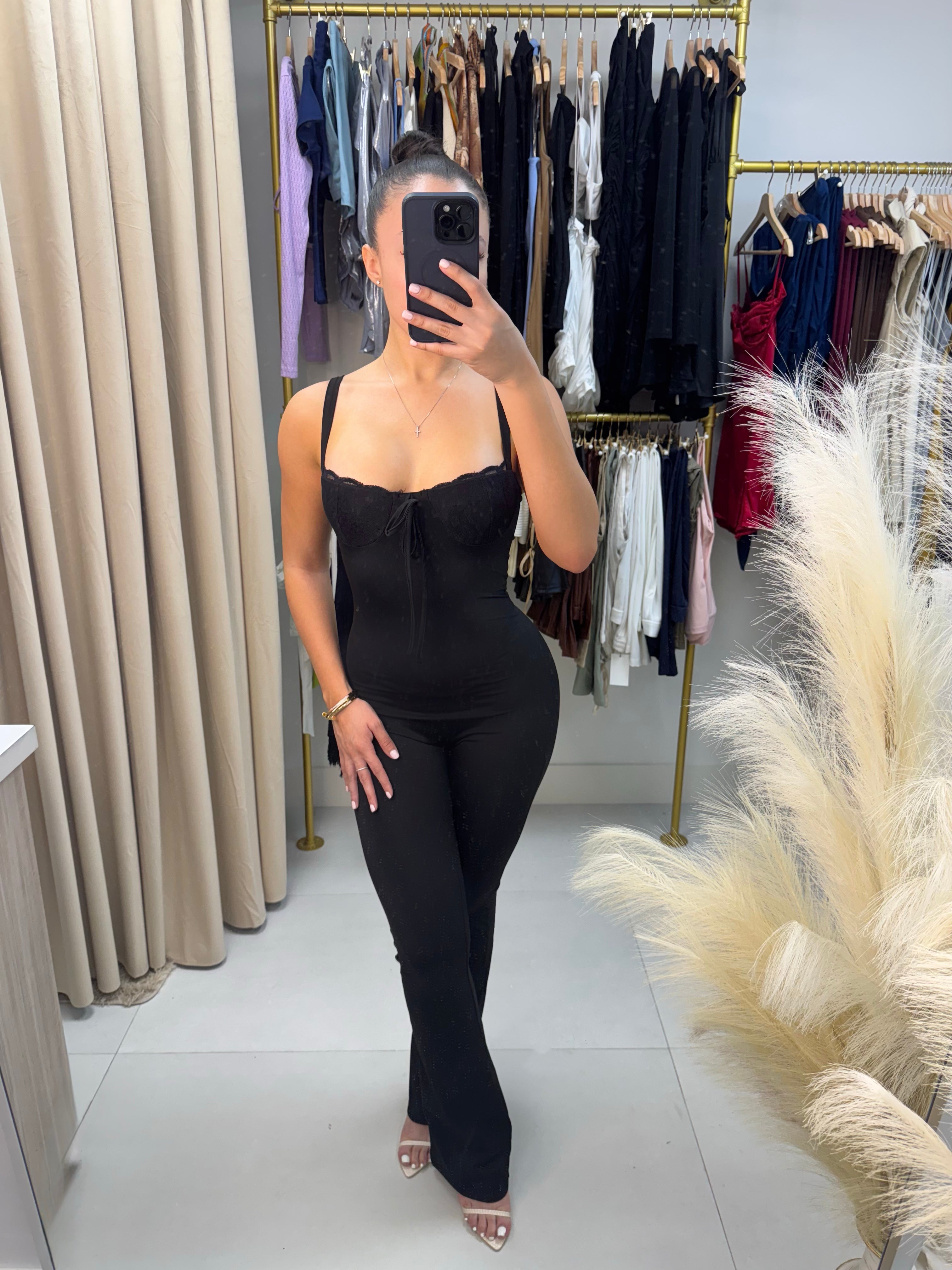 Black Lace Jumpsuit