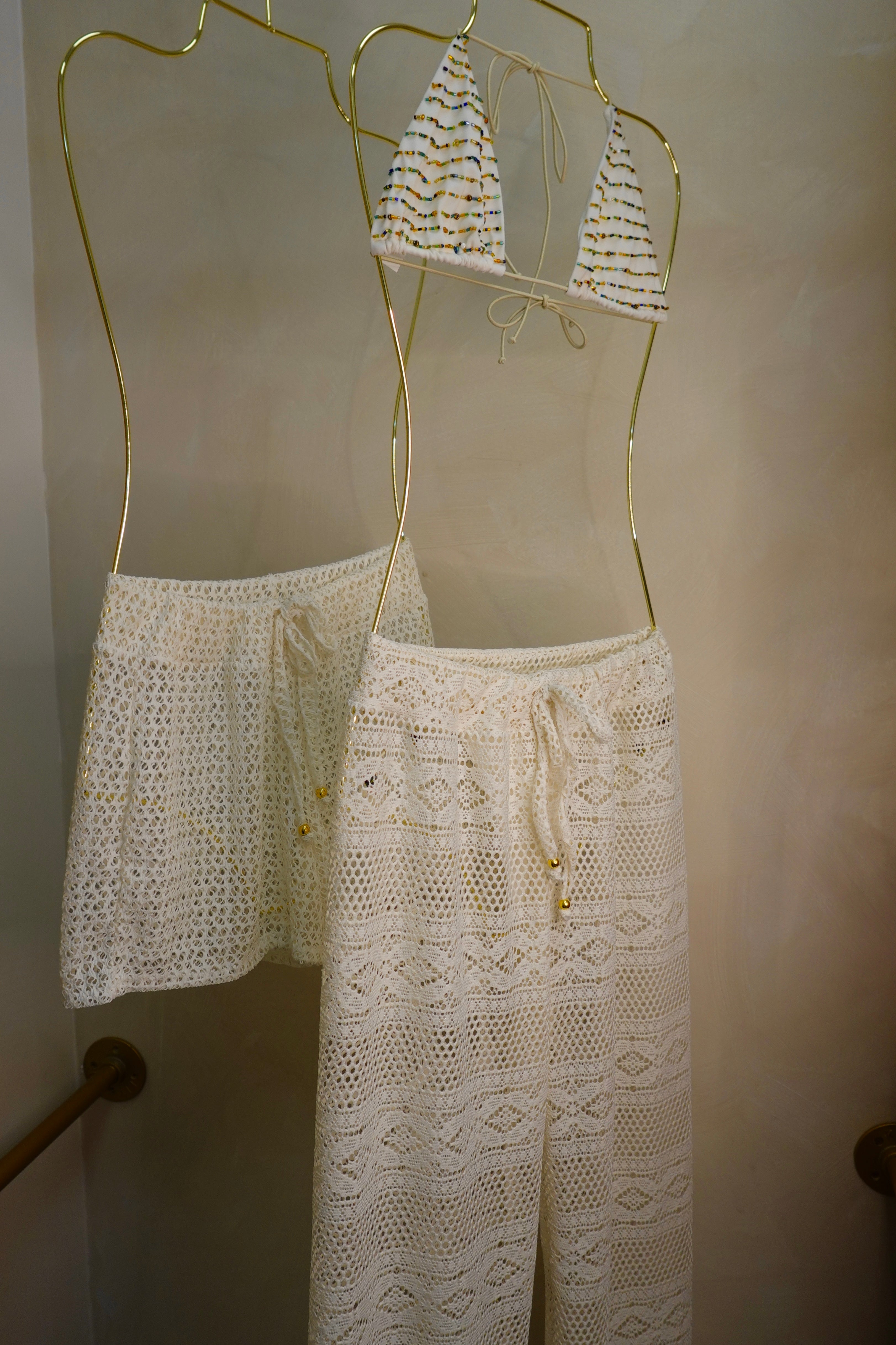 Crochet Knitted Pant | IVORY