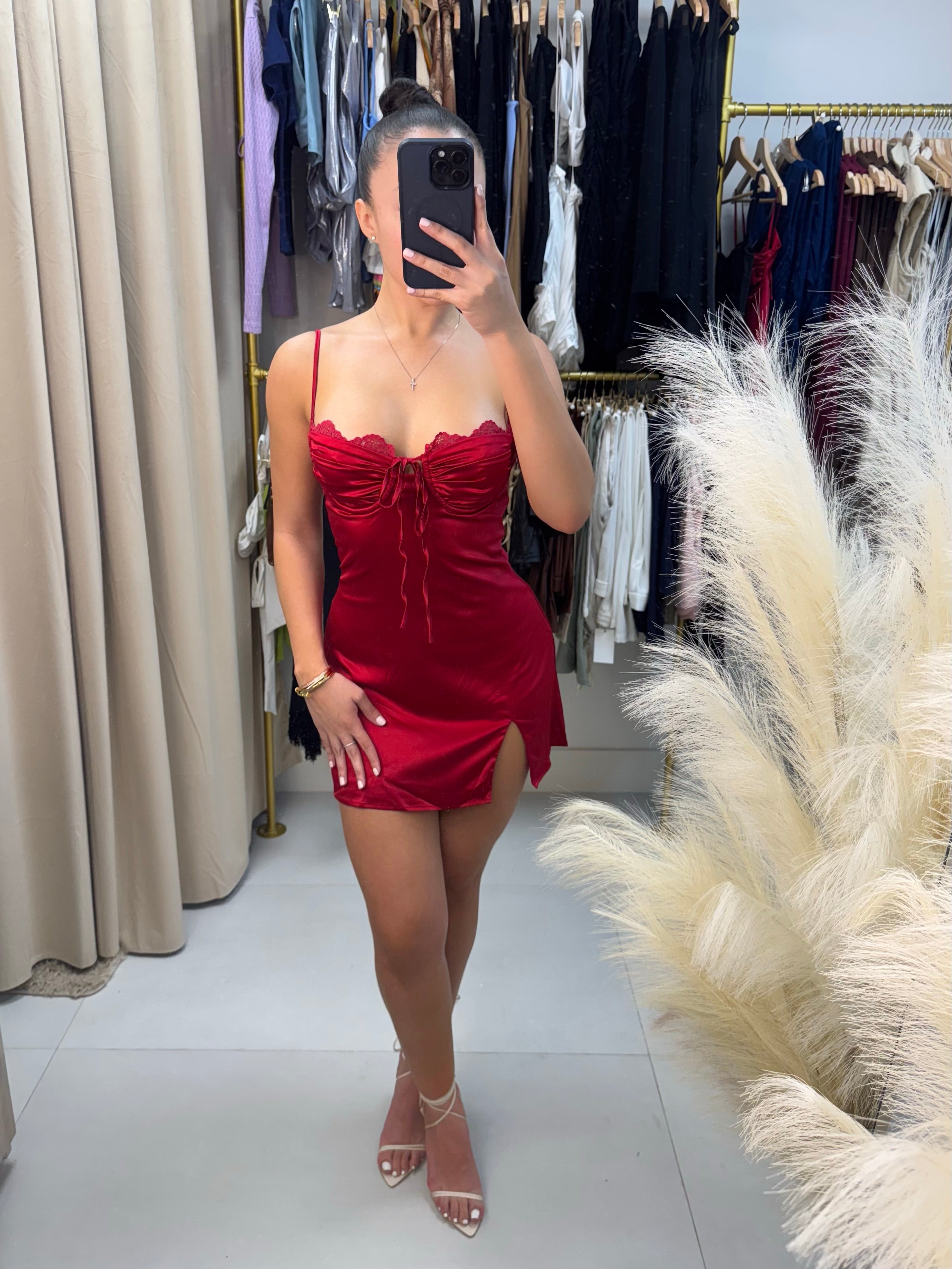 Lacey Mini: Cherry Red