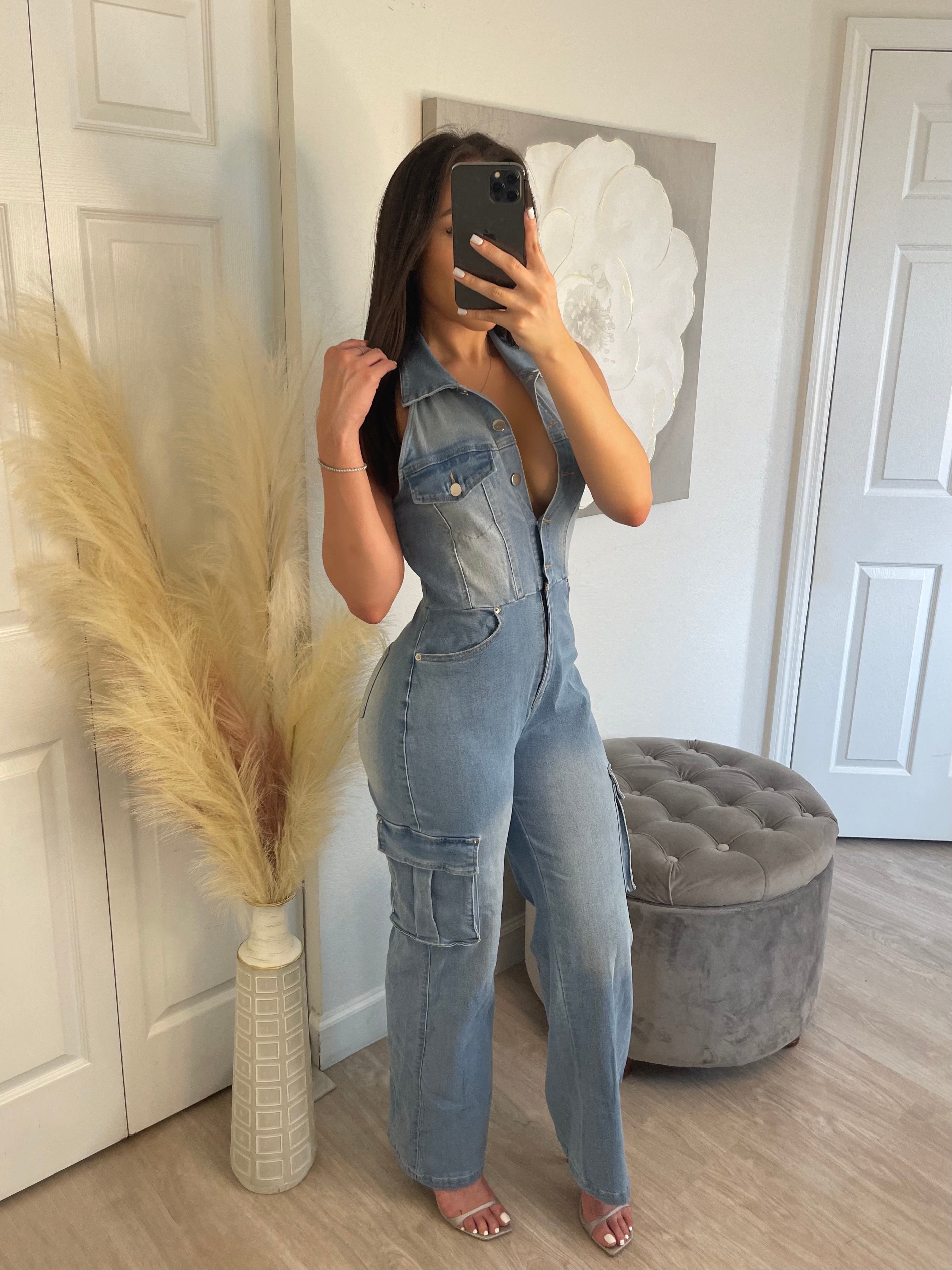 Denim on Denim Jumpsuit