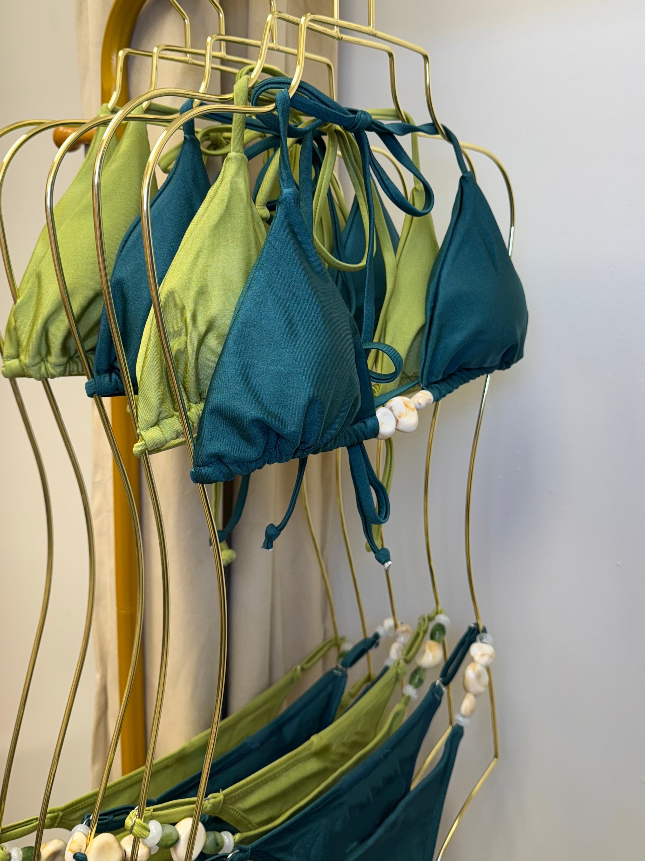TEAL AND PEARL BIKINI SET