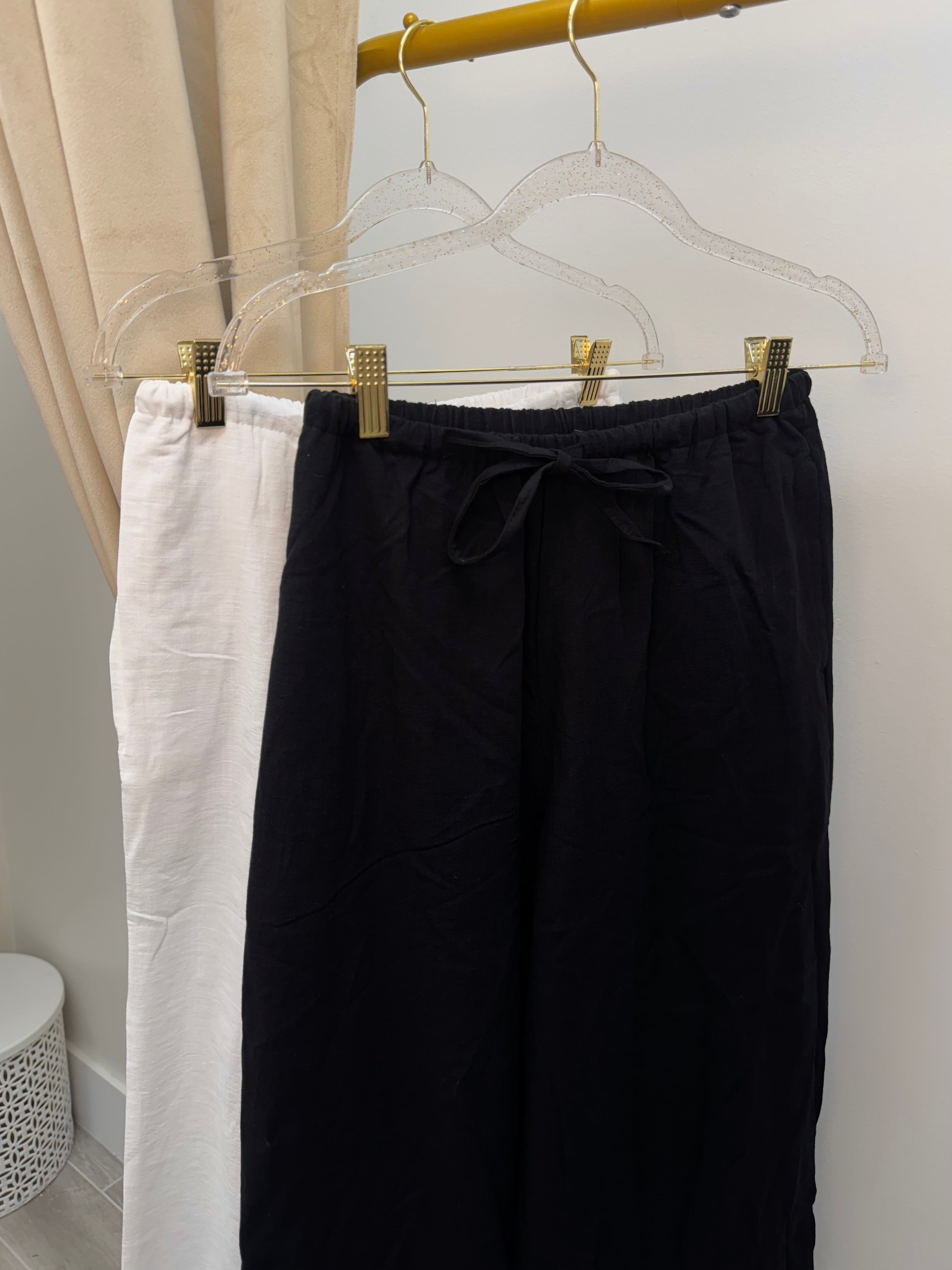 CLASSIC LINEN PANT | BLACK