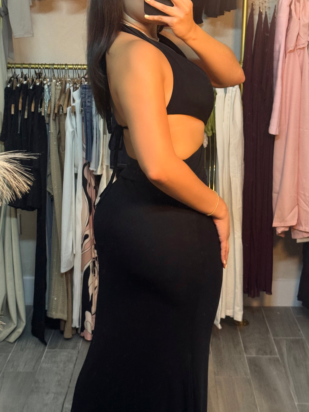 Never Basic Mesh Maxi Dress