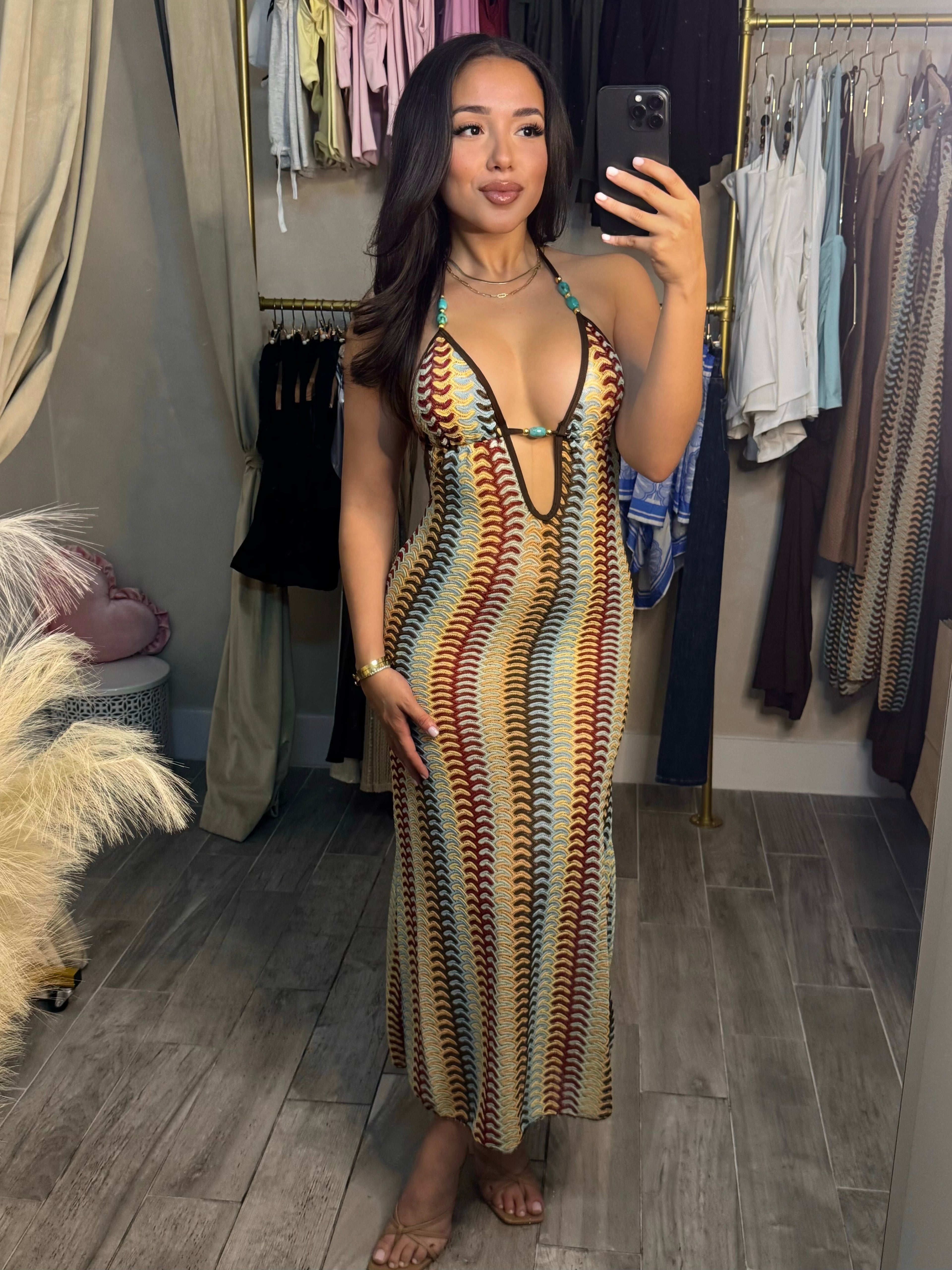 TROPICAL GODDESS MAXI DRESS