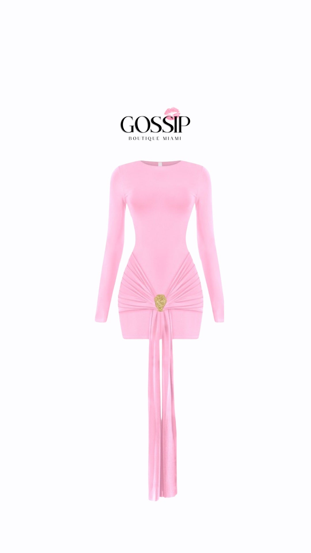 HEART EYES MINI DRESS | LIGHT PINK