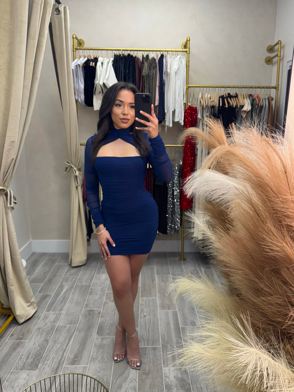 Sexy Winter Mini Dress
