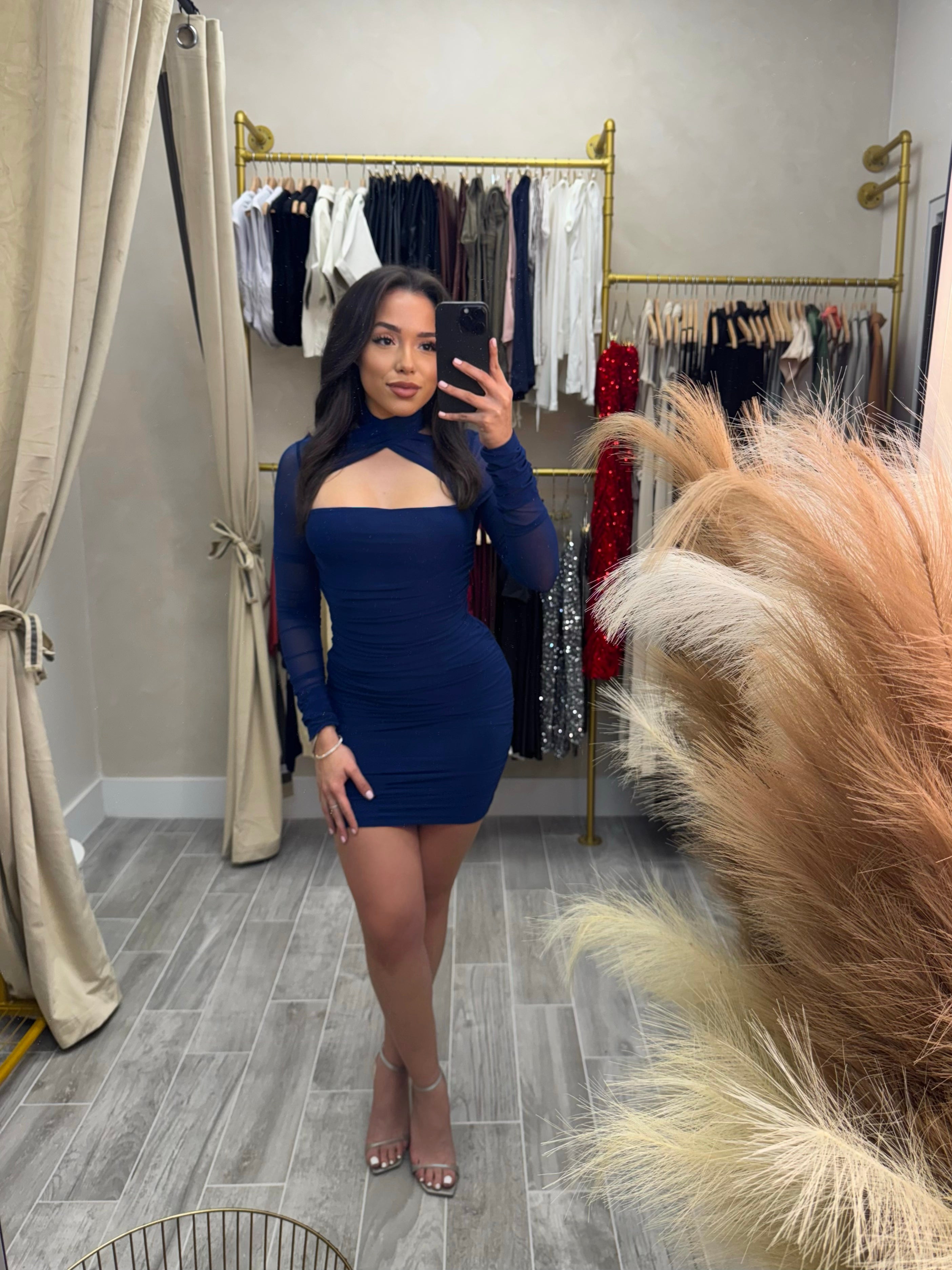 Sexy Winter Mini Dress