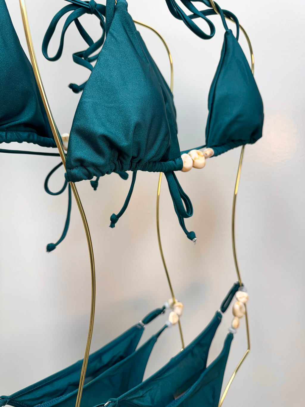 TEAL AND PEARL BIKINI SET