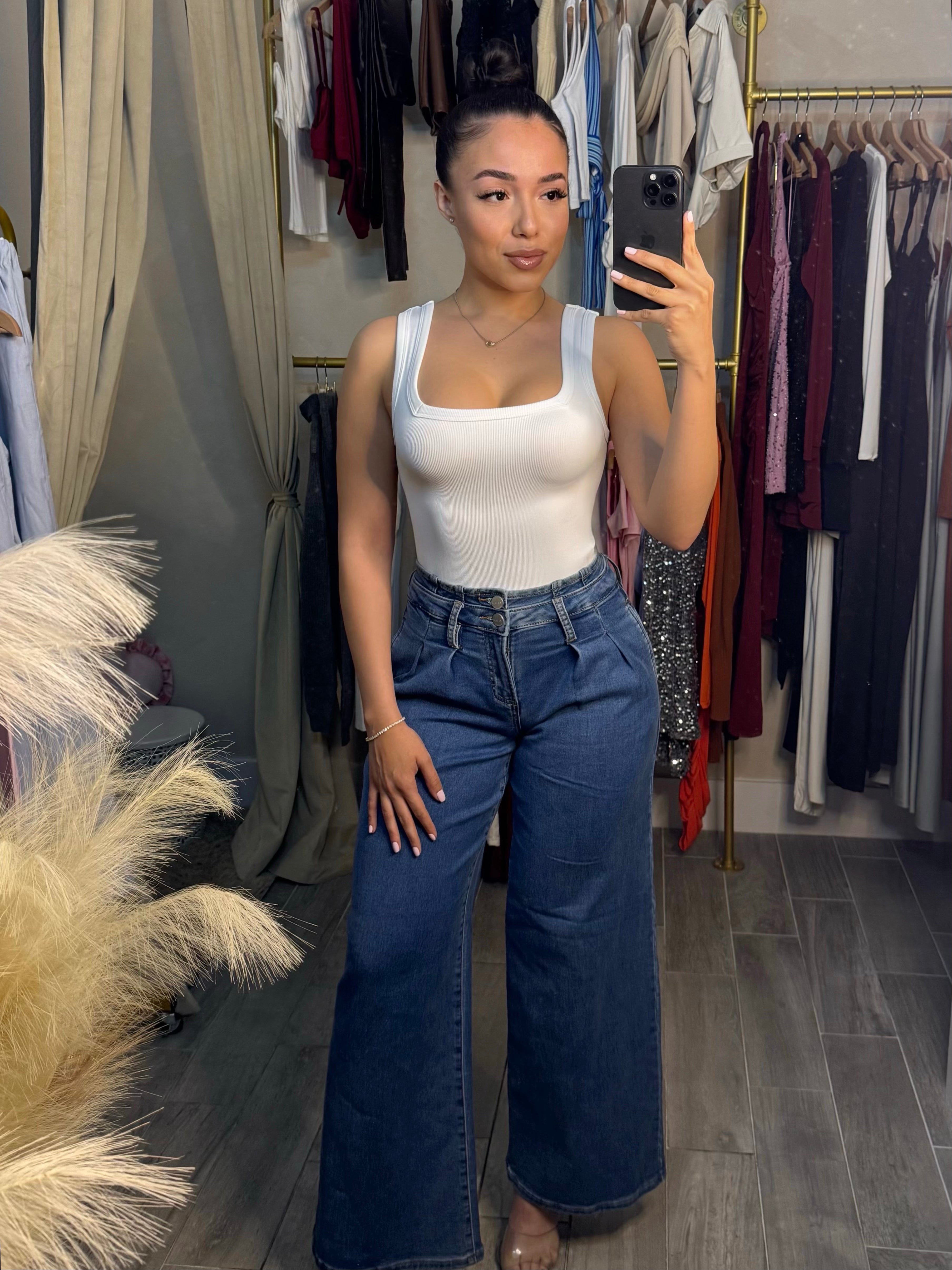 SNATCHED WIDE LEG DENIM