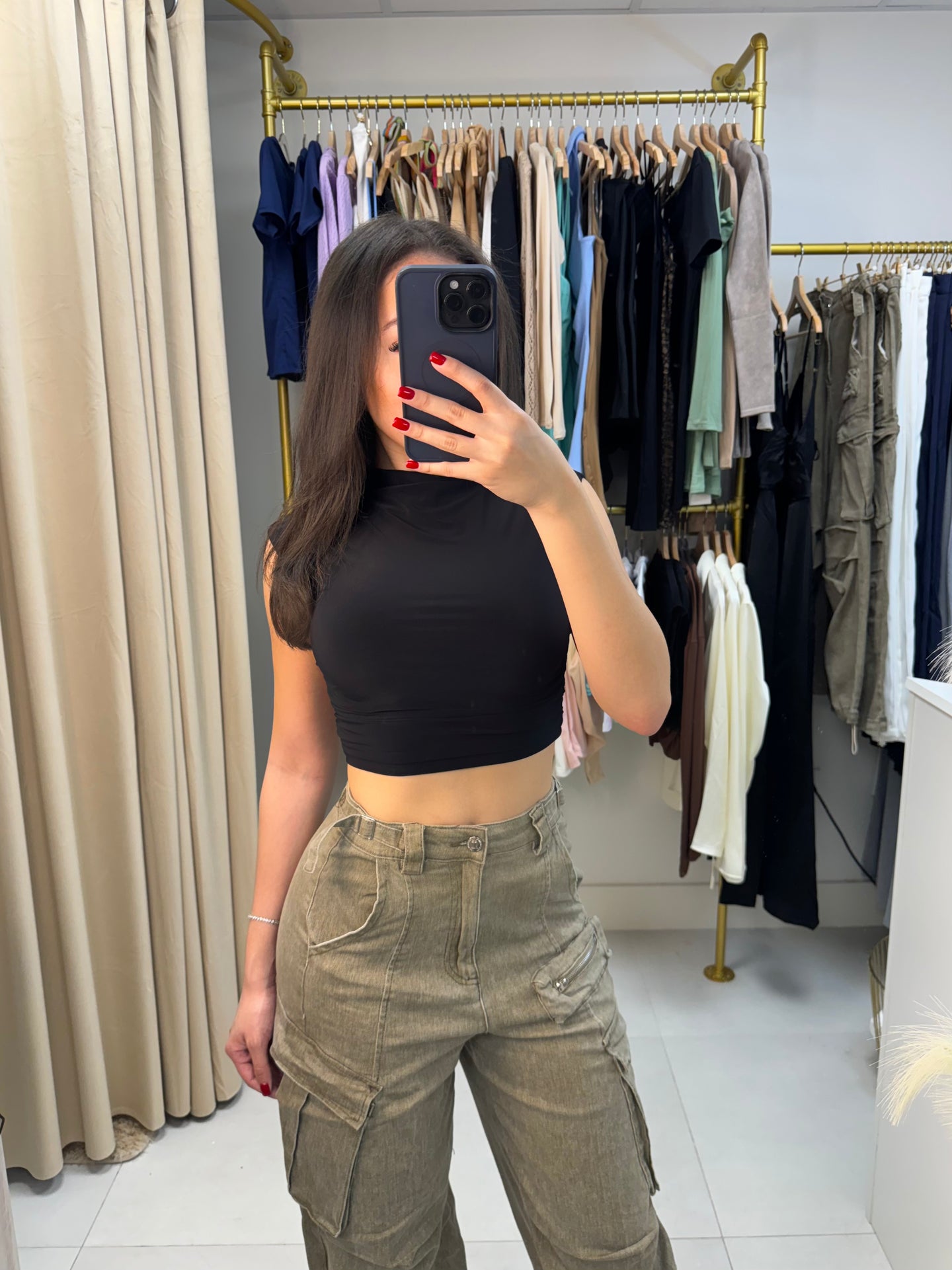 Need it Crop Top: BLACK