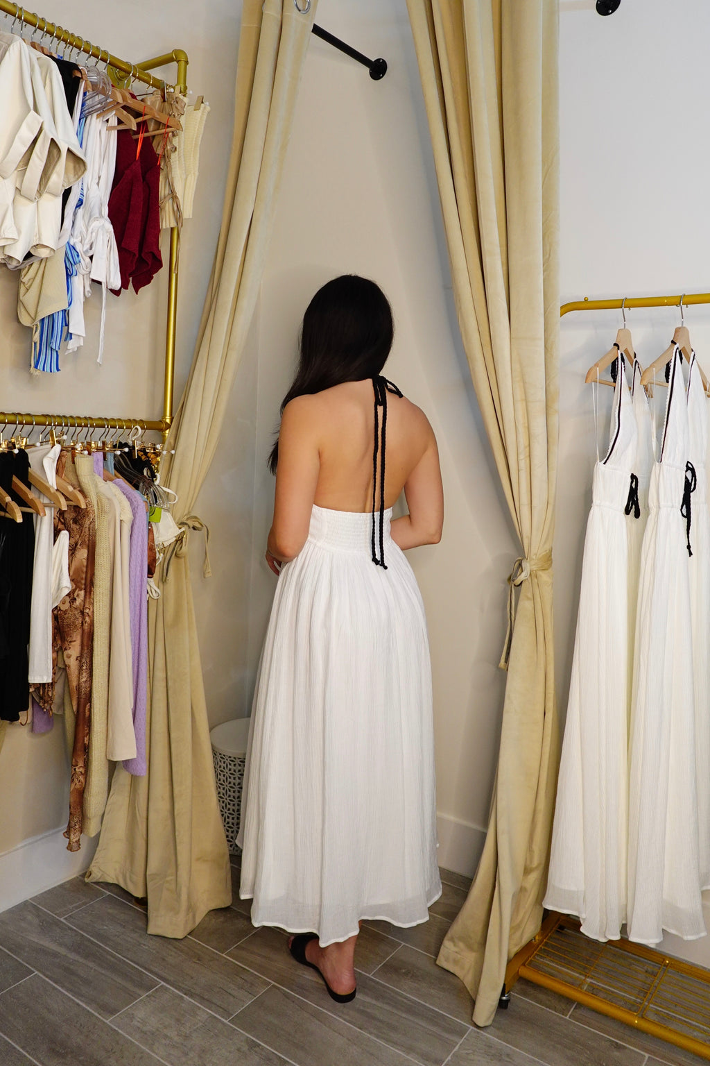 Classy Tropics Linen Dress
