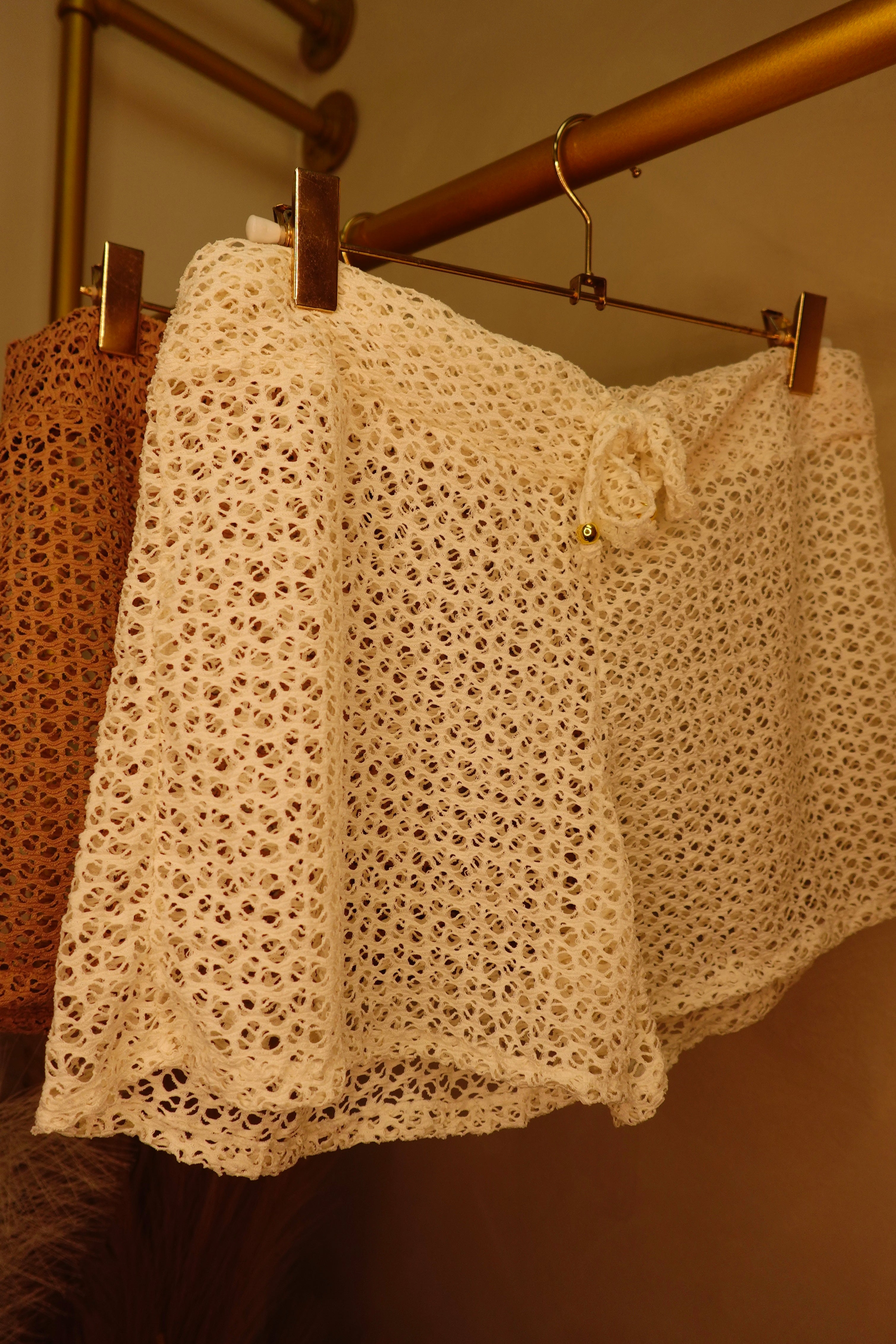Golden Cover Up Short | IVORY