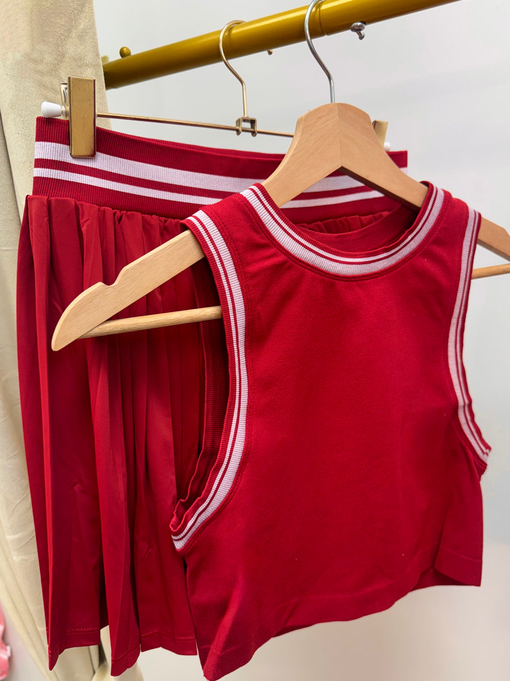 IT GIRL SKIRT SET | CHERRY