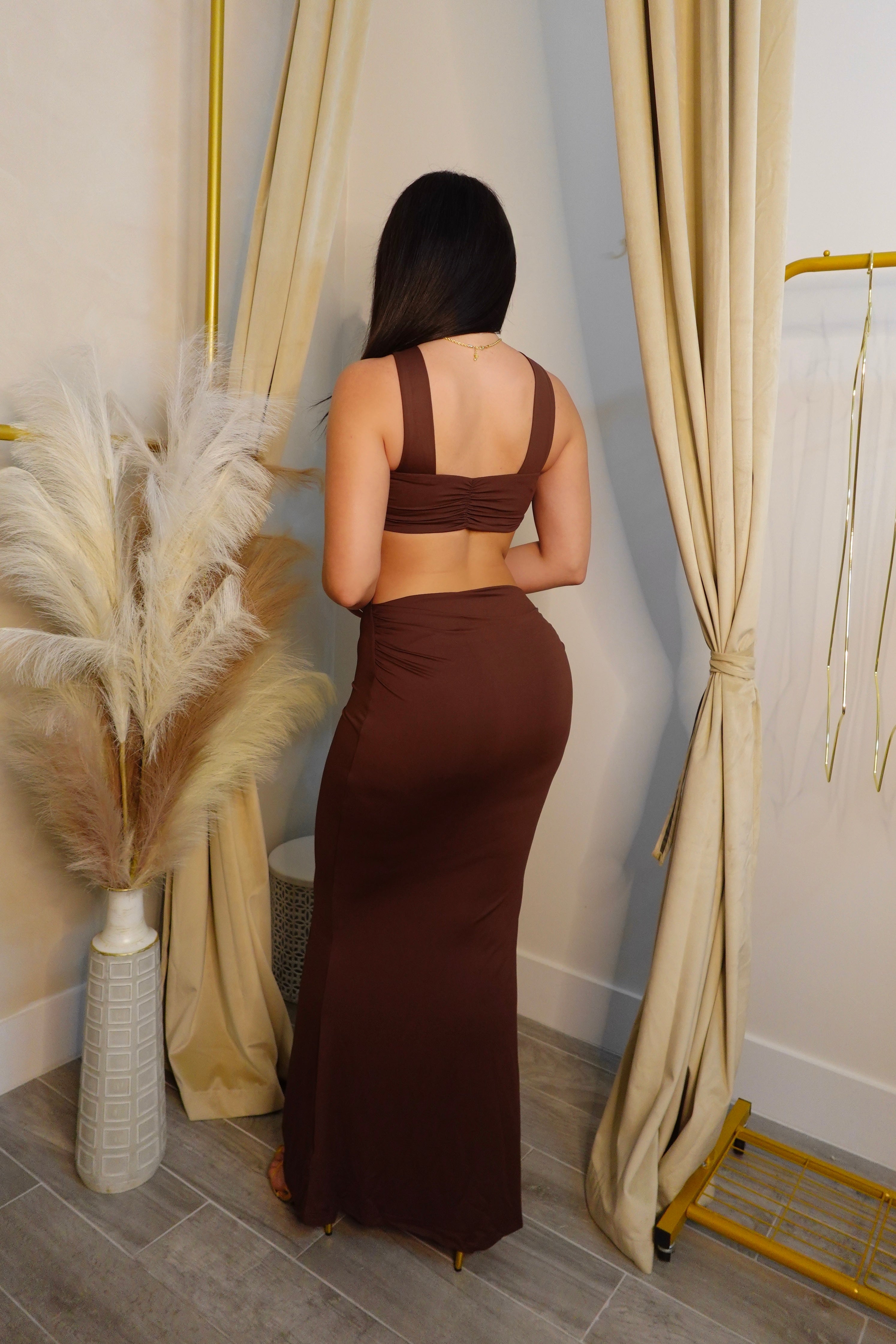 Autumn Nights Asymmetrical Maxi