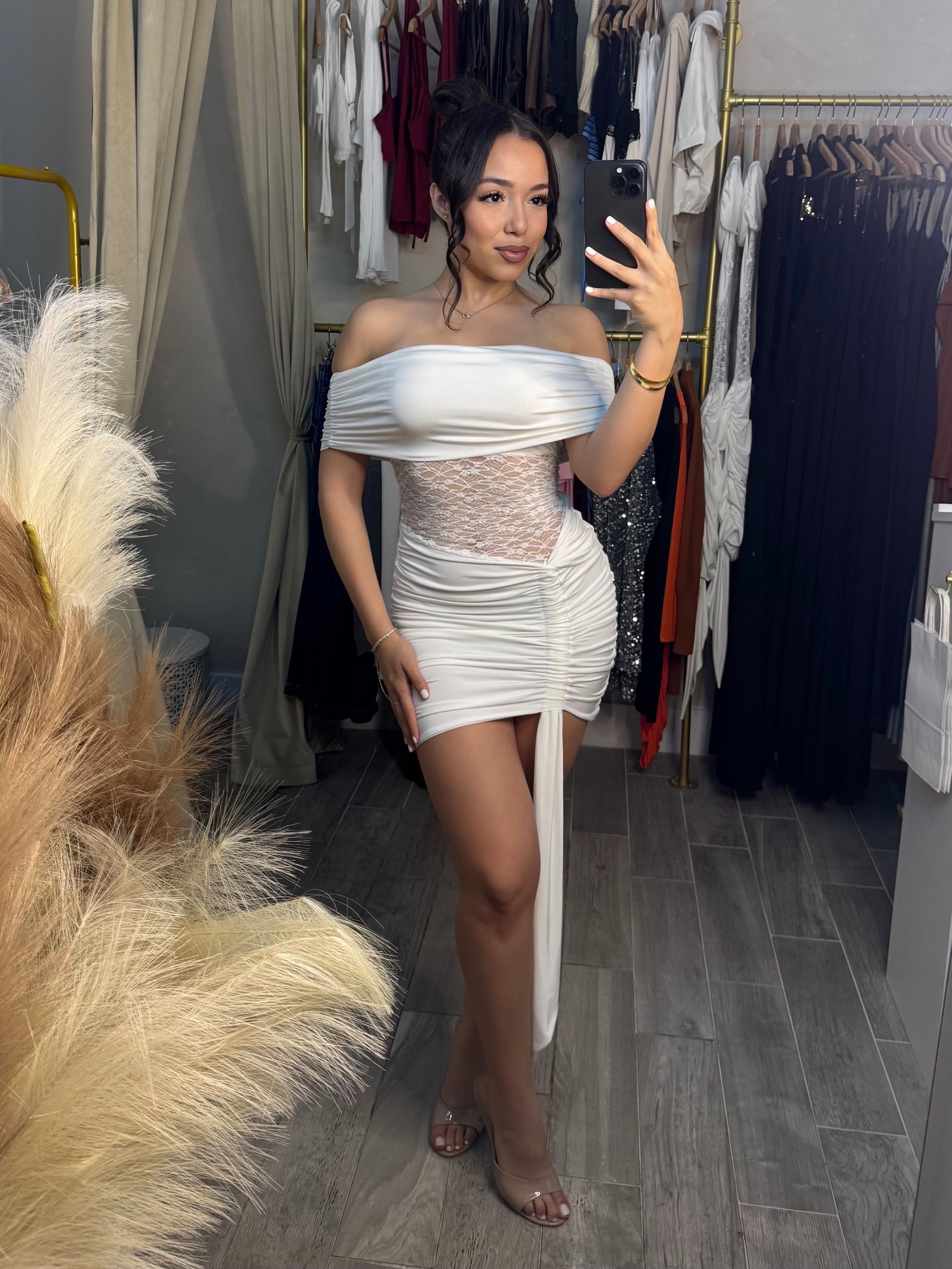 CHAMPAGNE ME MINI DRESS