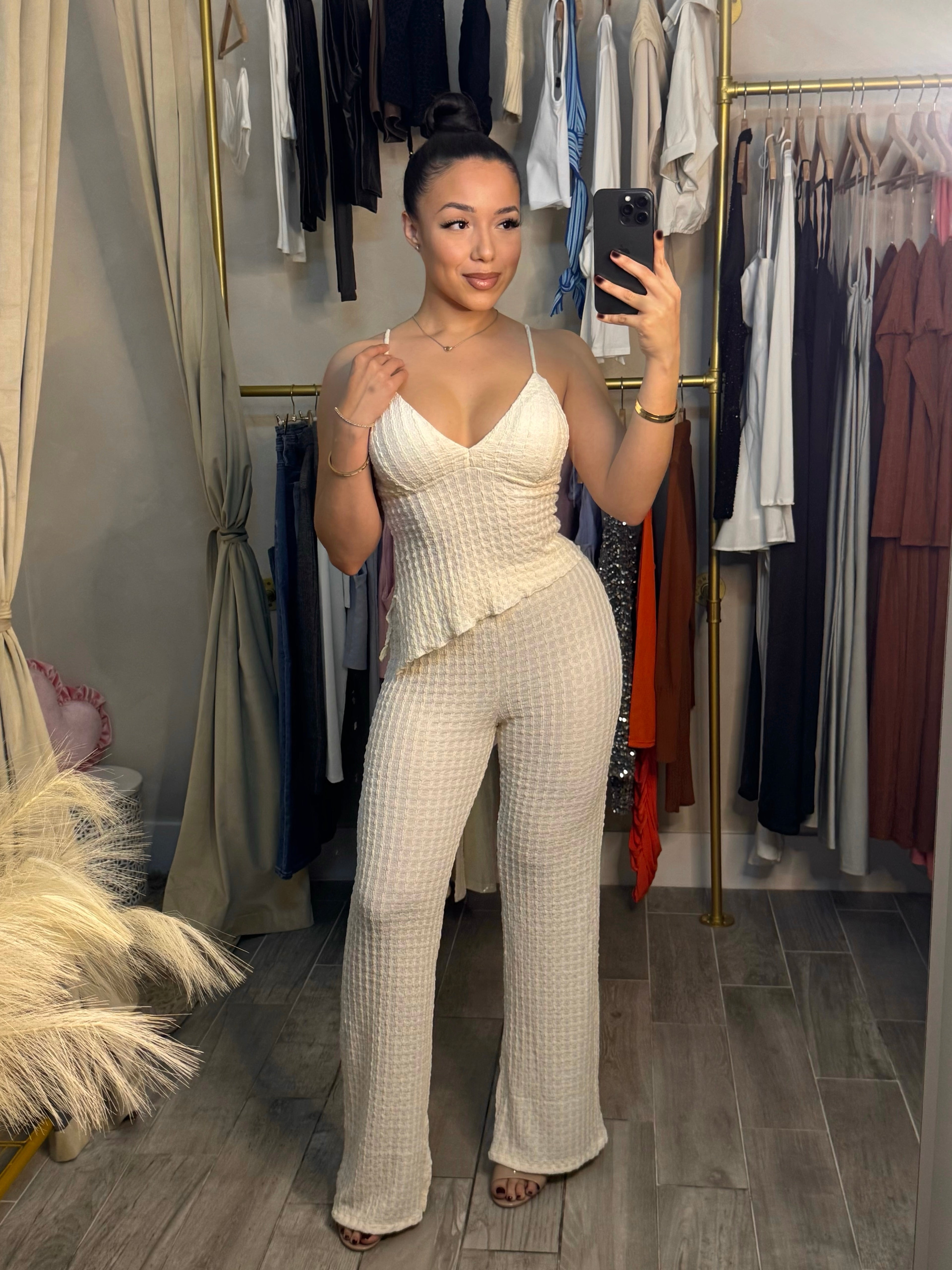 SOFT SPRINGS KNITTED PANT SET