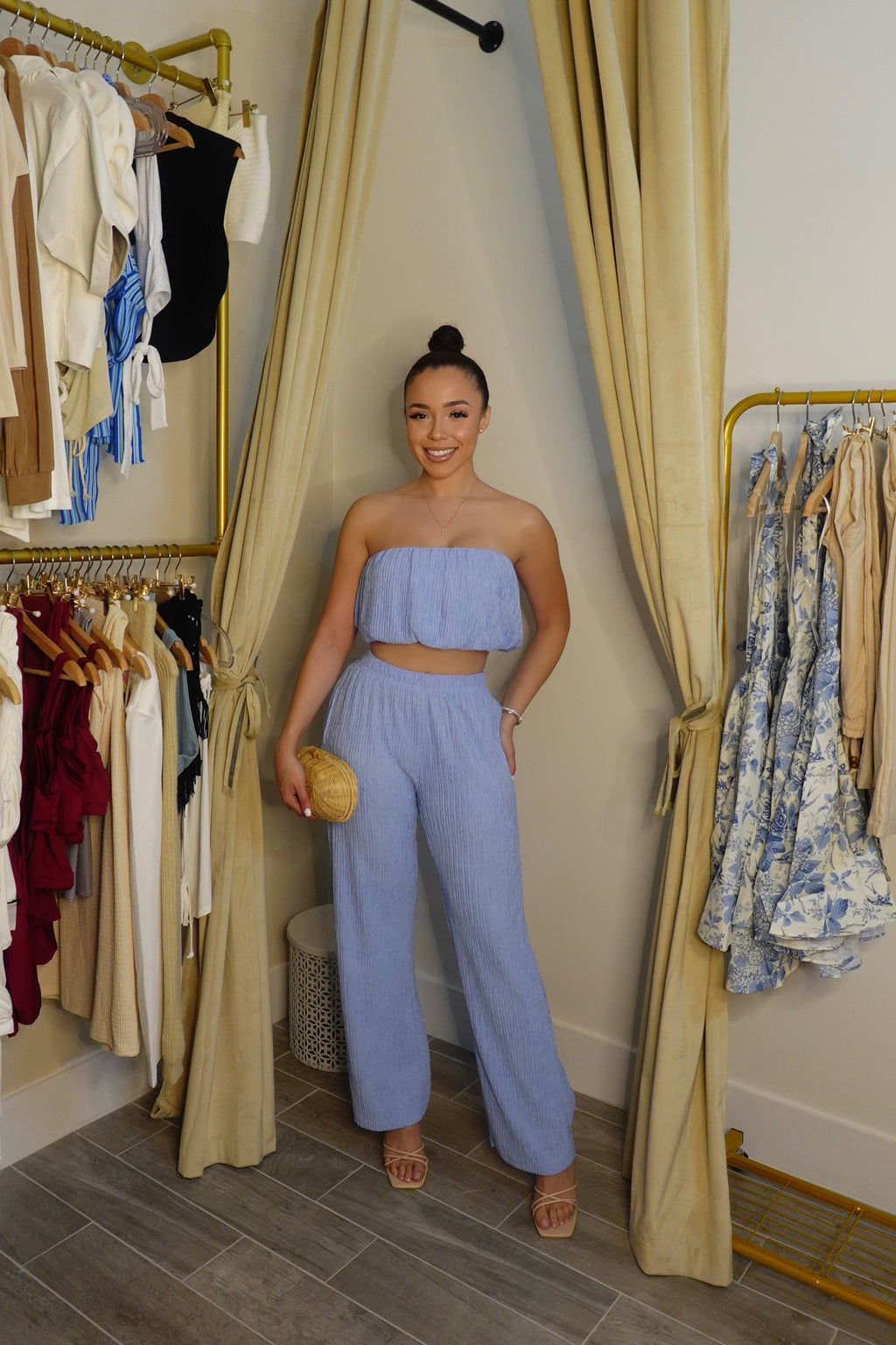 Busy Brunching Pant Set | PERIWINKLE