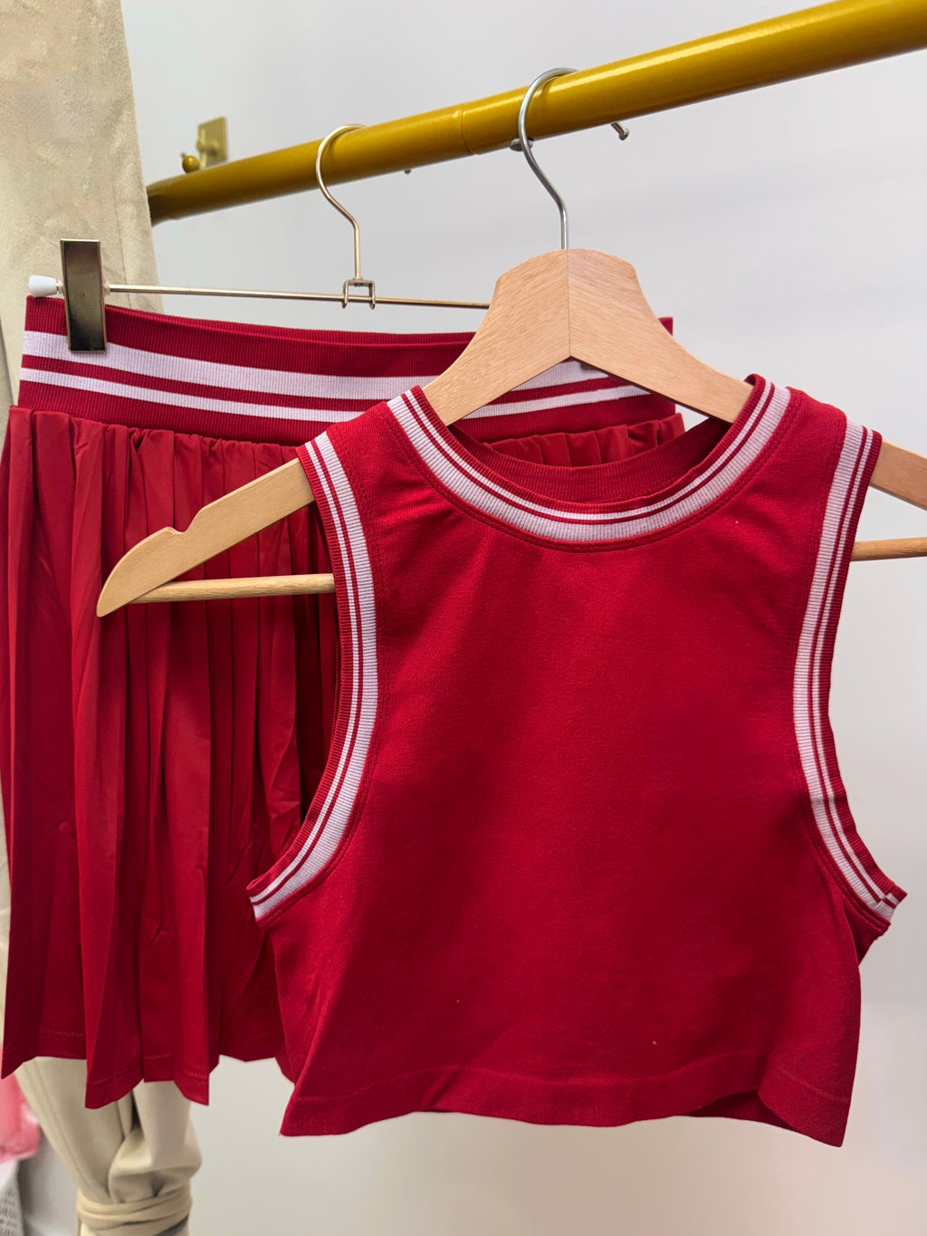 IT GIRL SKIRT SET | CHERRY