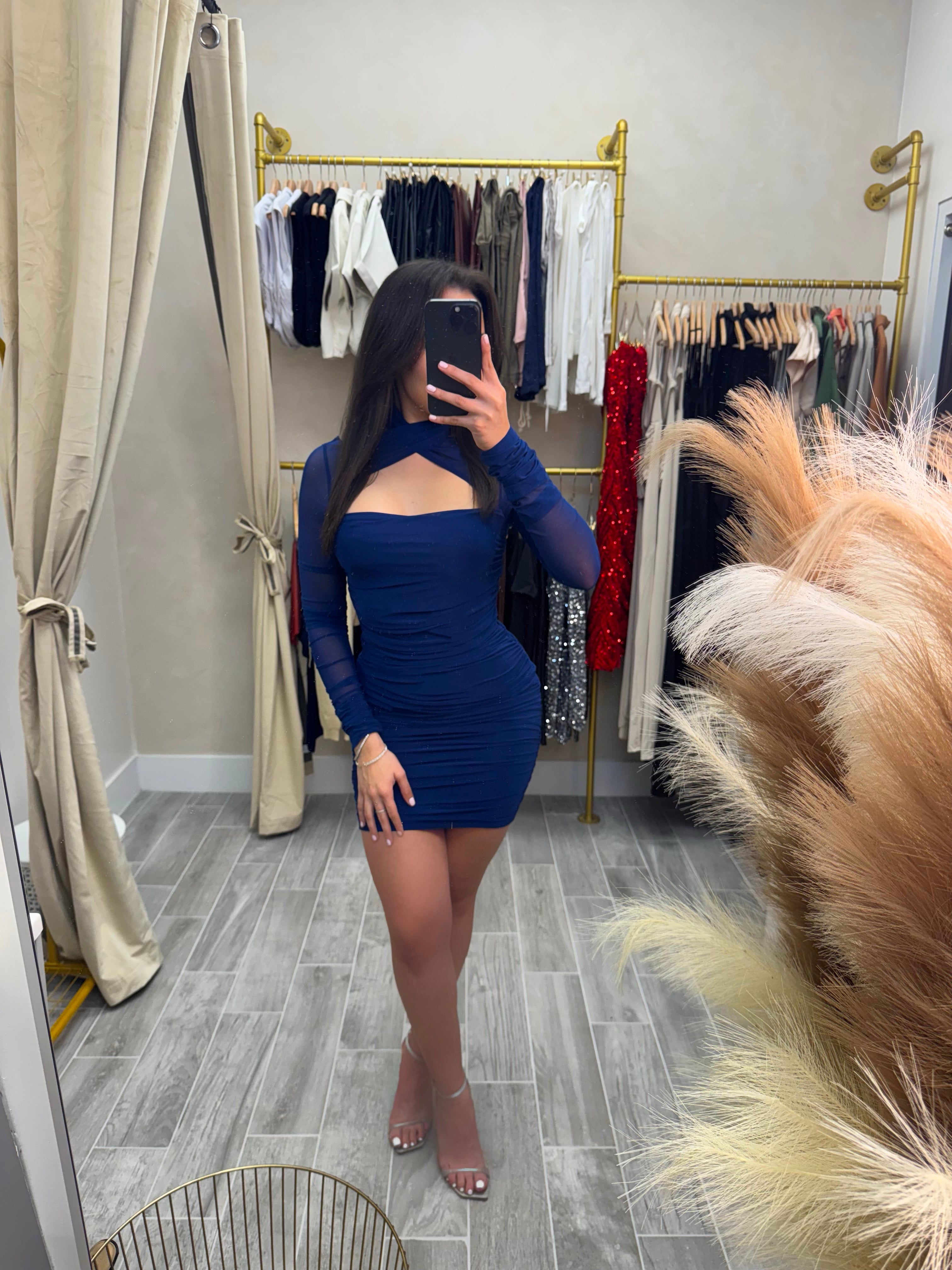 Sexy Winter Mini Dress
