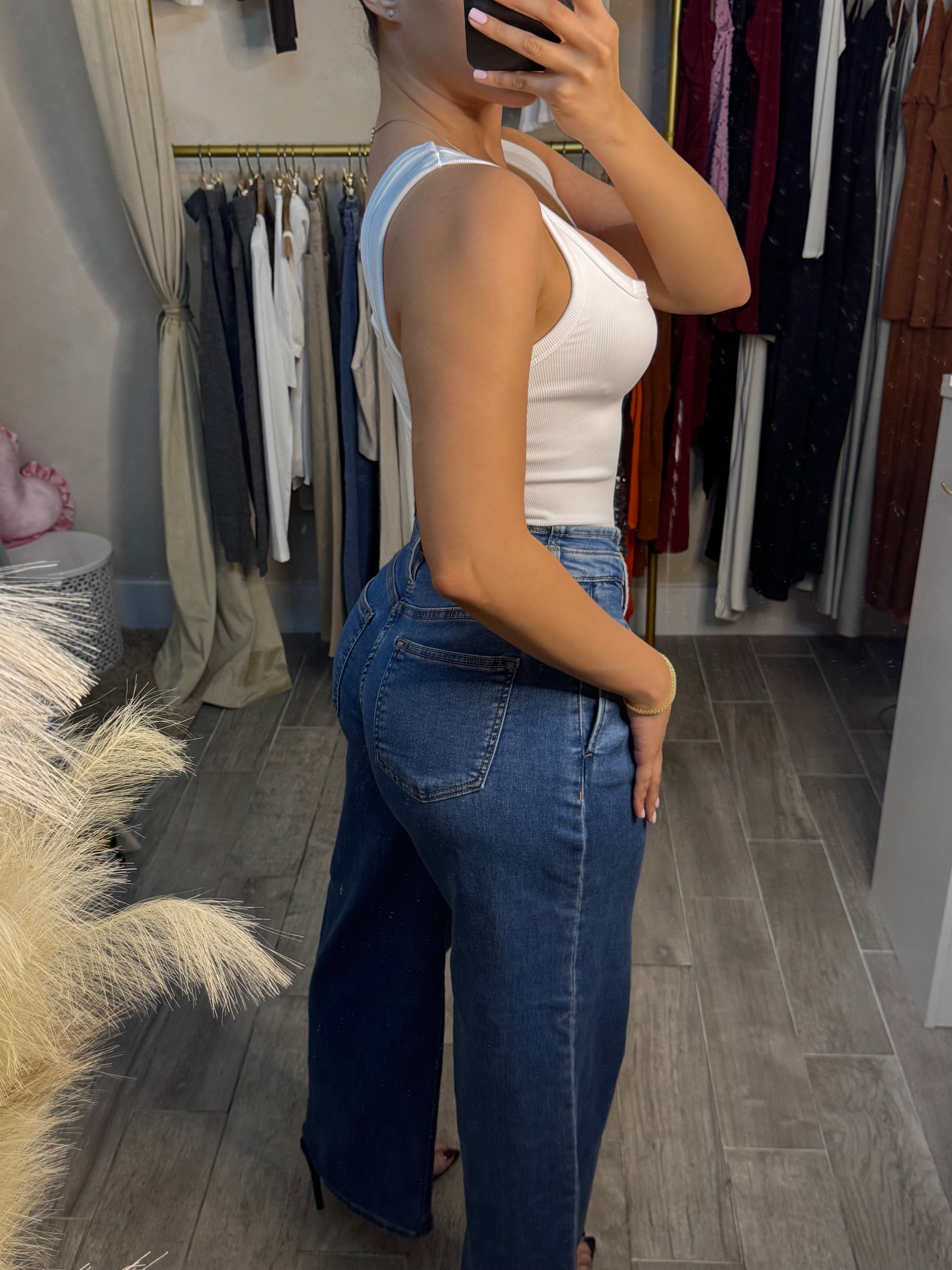 SNATCHED WIDE LEG DENIM