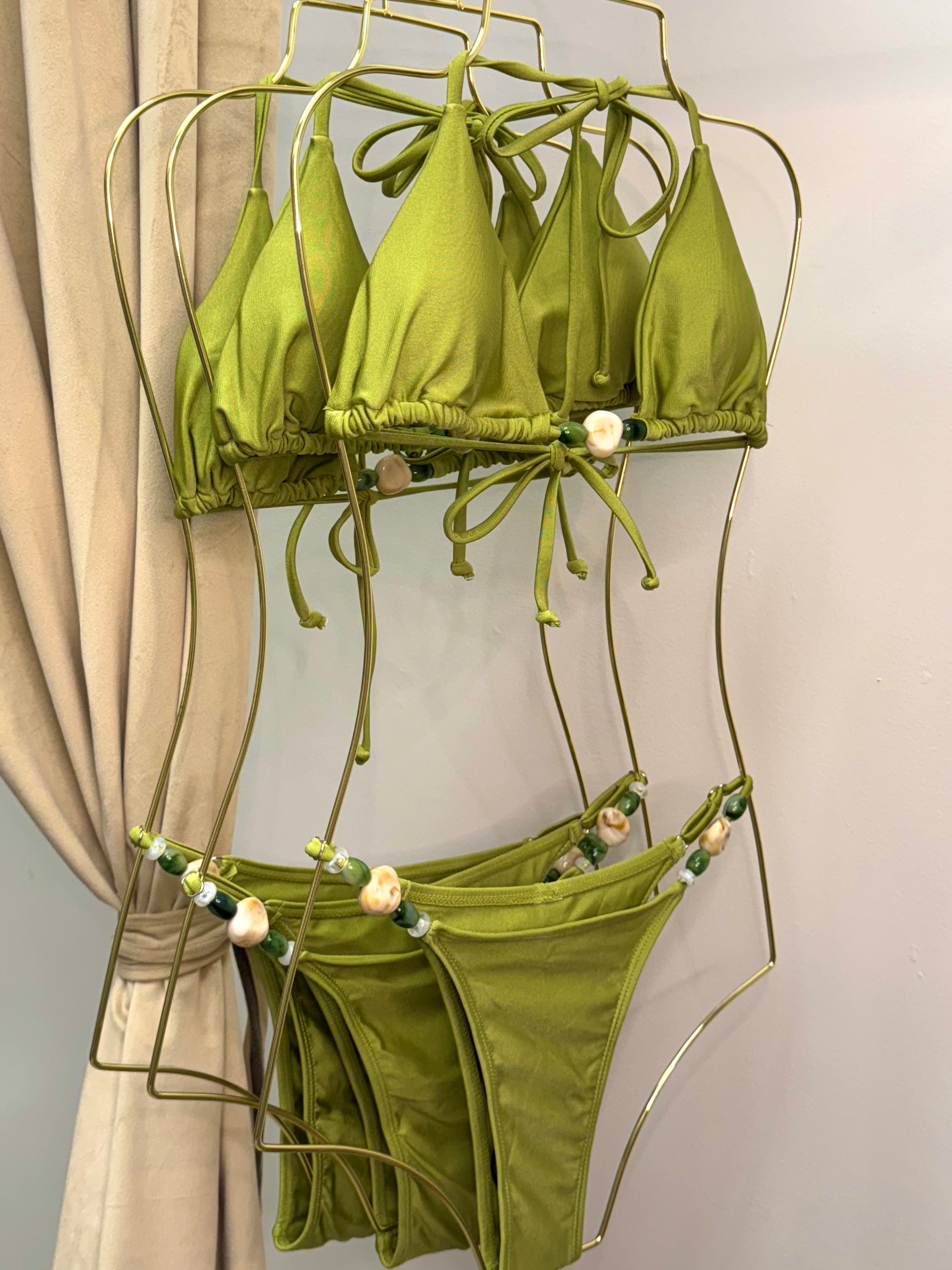 OLIVE AND PEARL BIKINI SET