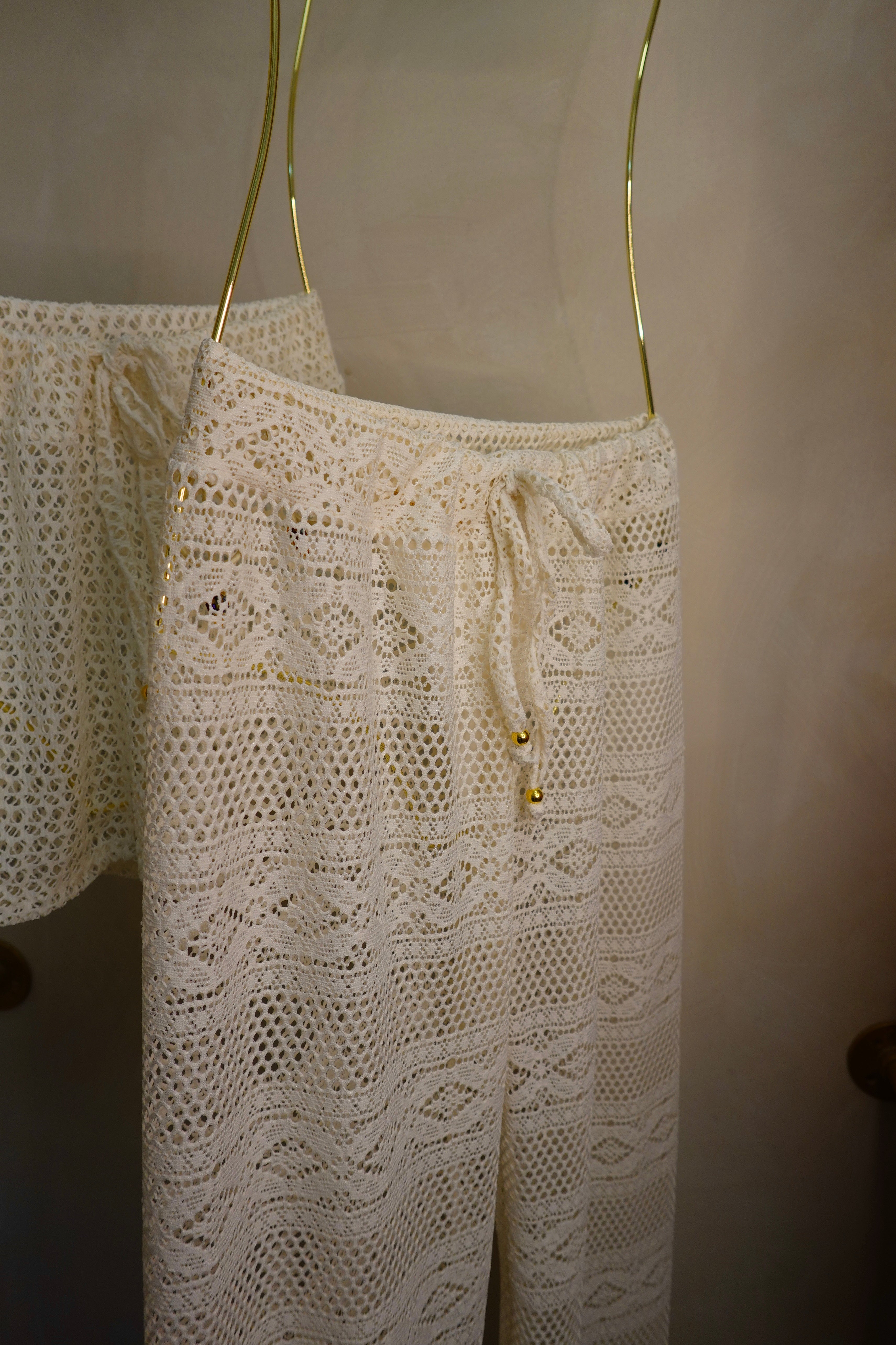Crochet Knitted Pant | IVORY