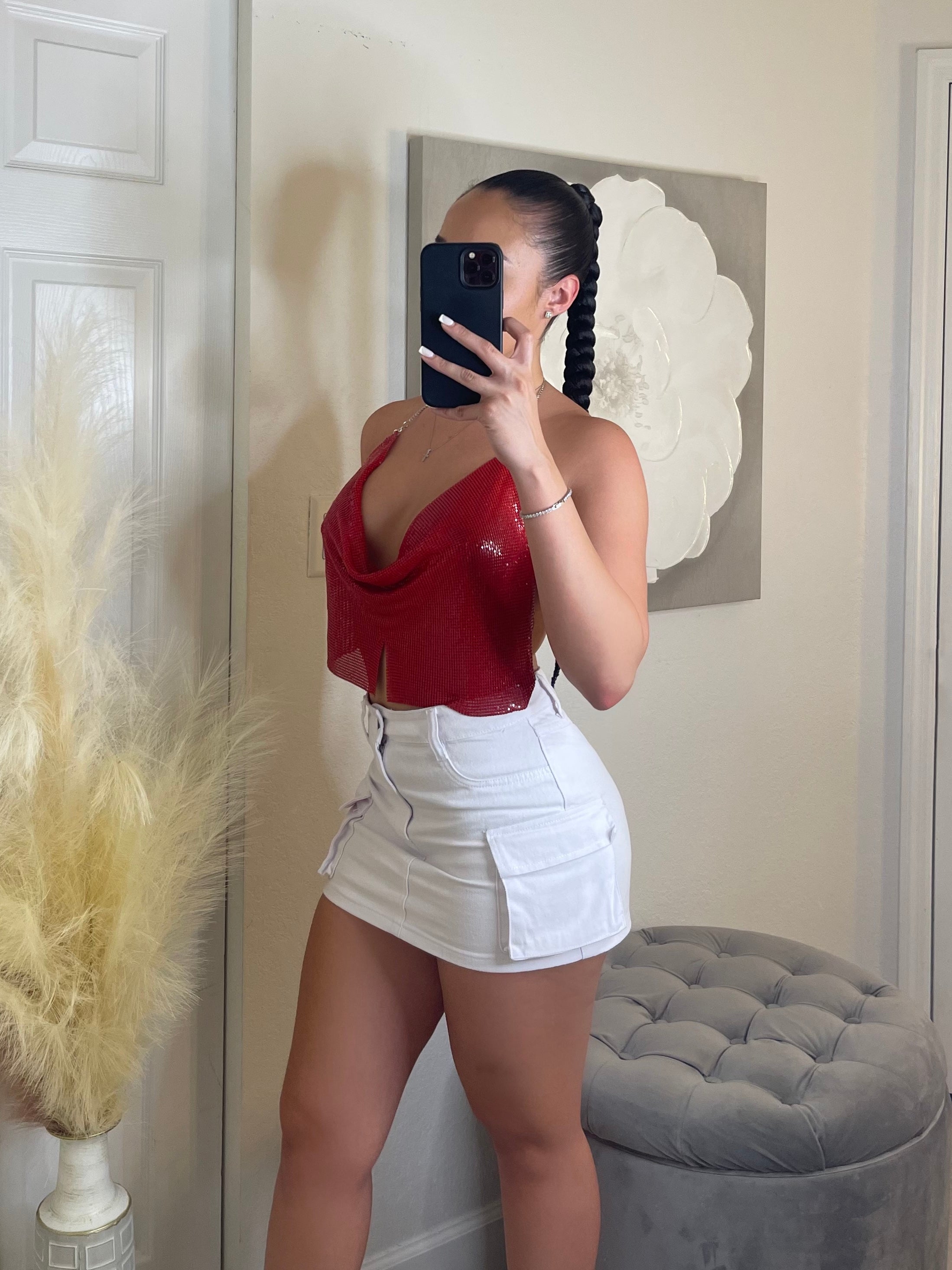 Yours Truly Sequin Top