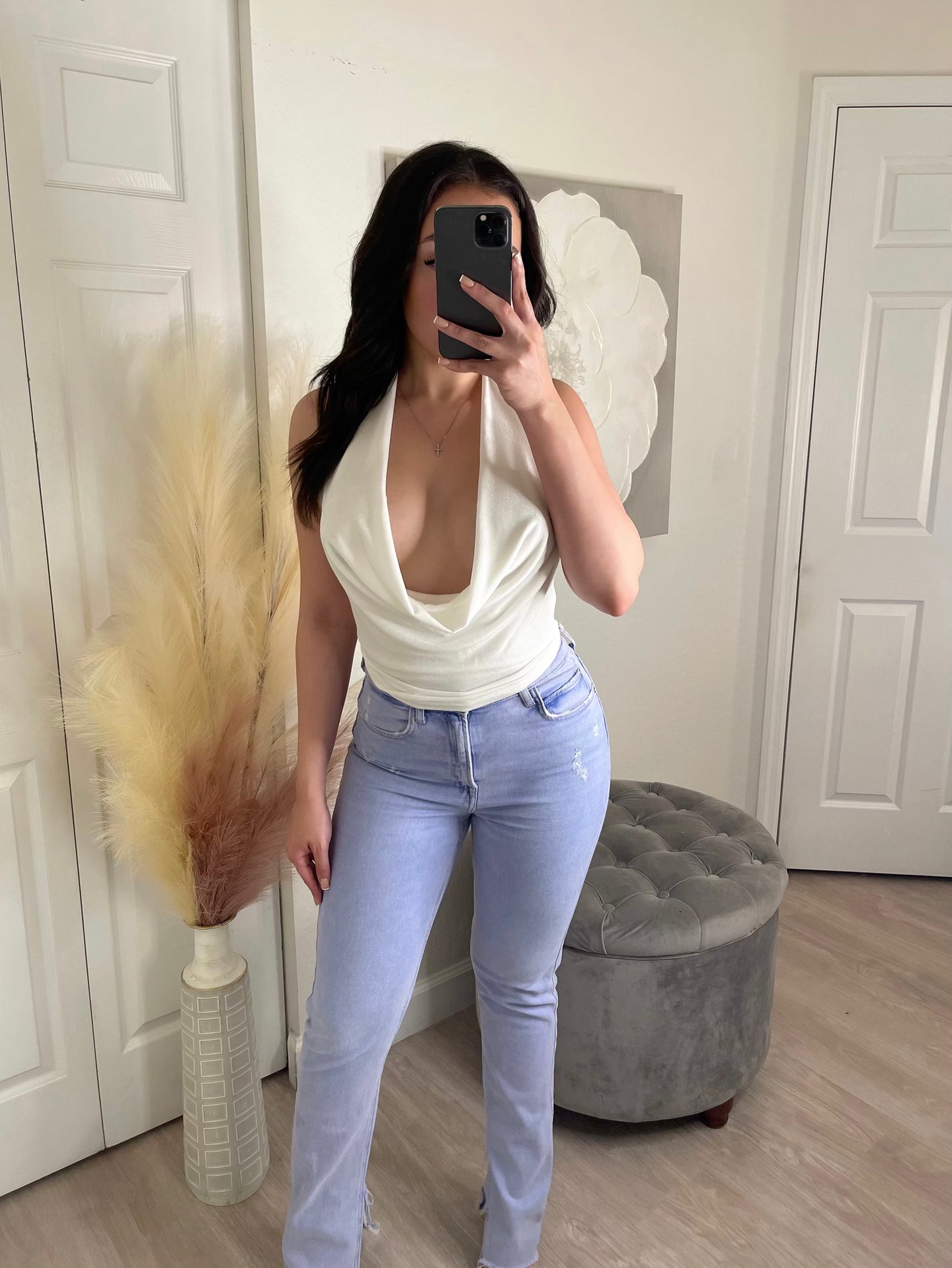 Halter top deals hot