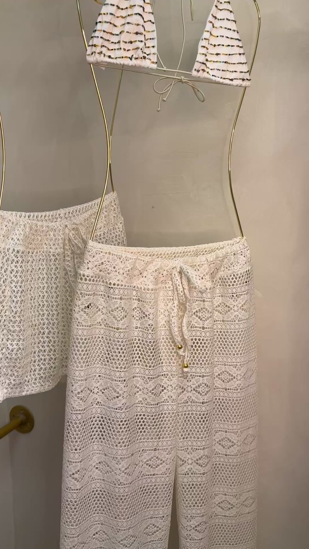 Crochet Knitted Pant | IVORY